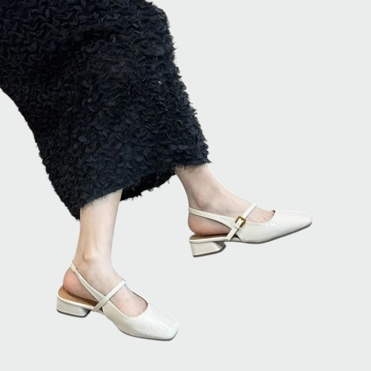Olivia - Square Tip Mary Jane Shoes