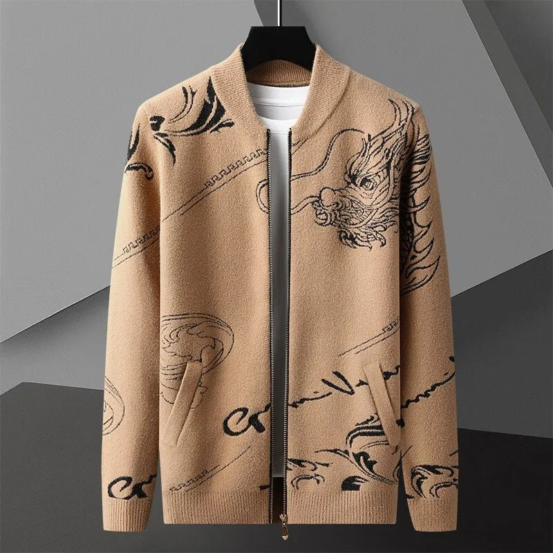 Imperial Dragon Cashmere Bomber Jacket