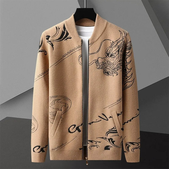Imperial Dragon Cashmere Bomber Jacket