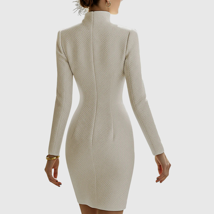 Harriet | Hourglass Leather Mini Dress