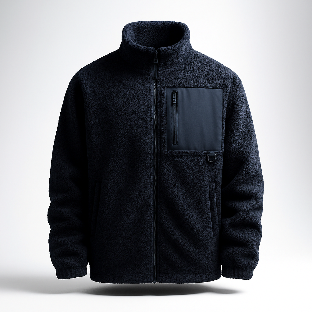 Technical Fleece Jacket with Utility Pocket