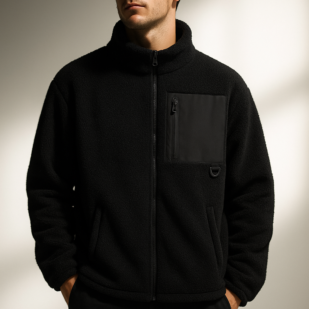 Technical Fleece Jacket with Utility Pocket