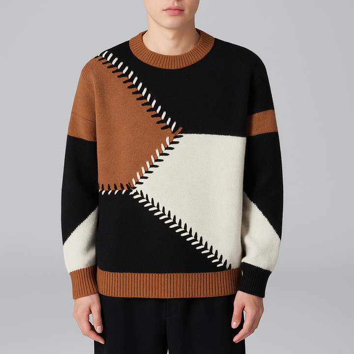 Bergen Geometric Colorblock Sweater
