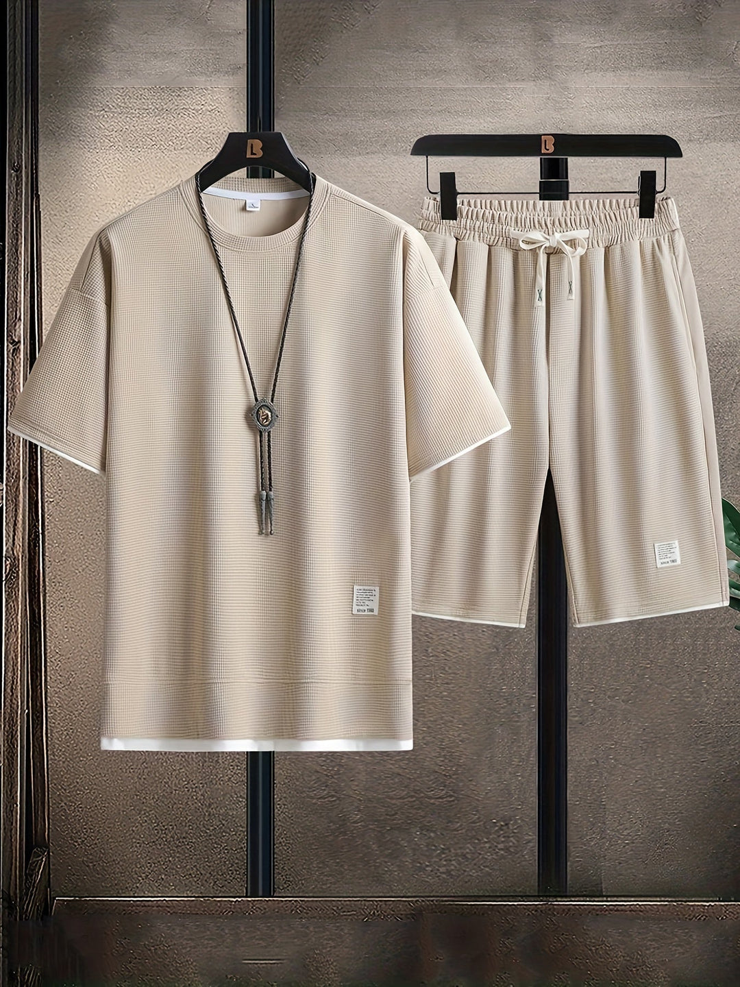 Men's Waffle Knit Lounge Set