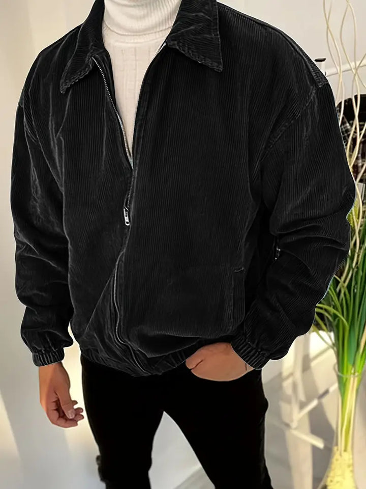 Bluehaven Corduroy Zip-Front Jacket