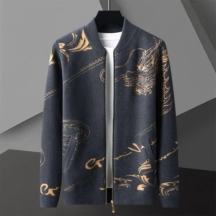 Imperial Dragon Cashmere Bomber Jacket