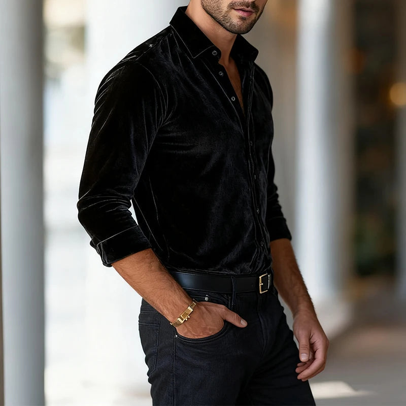Imperial Velvet Dress Shirt