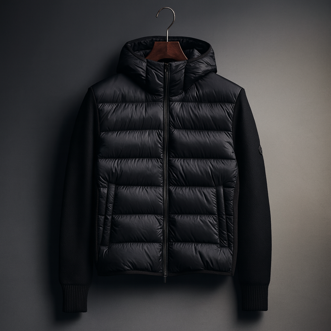 Hybrid Knit Sleeve Down Jacket
