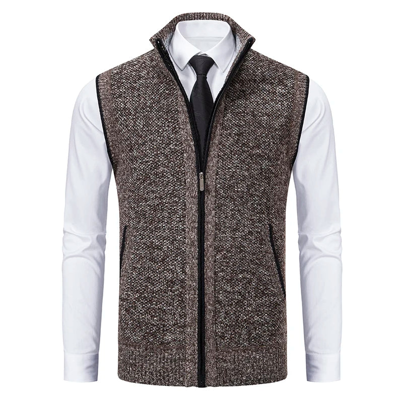 Kensington  Wool Full-Zip Vest