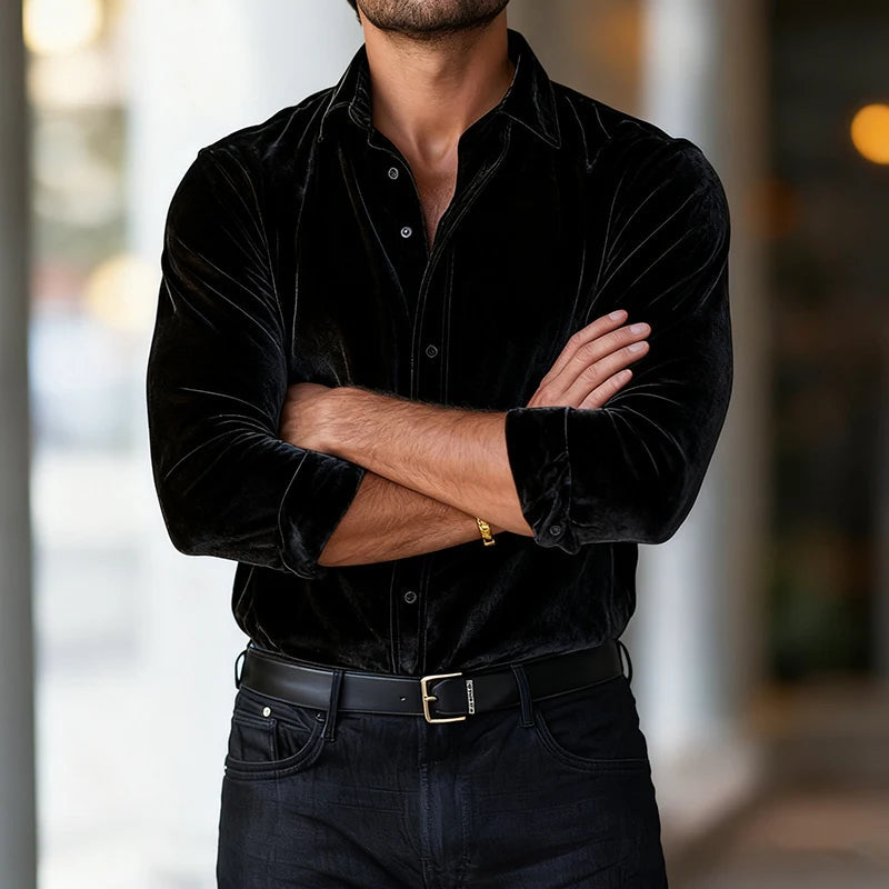 Imperial Velvet Dress Shirt