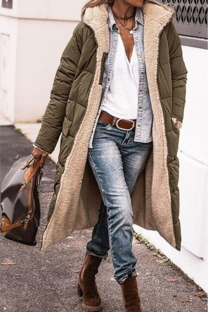 Amelia | Elegant Reversible Coat for Women