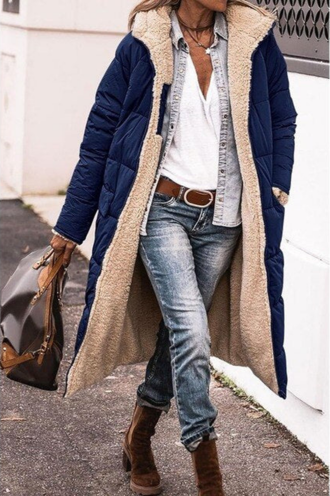 Amelia | Elegant Reversible Coat for Women