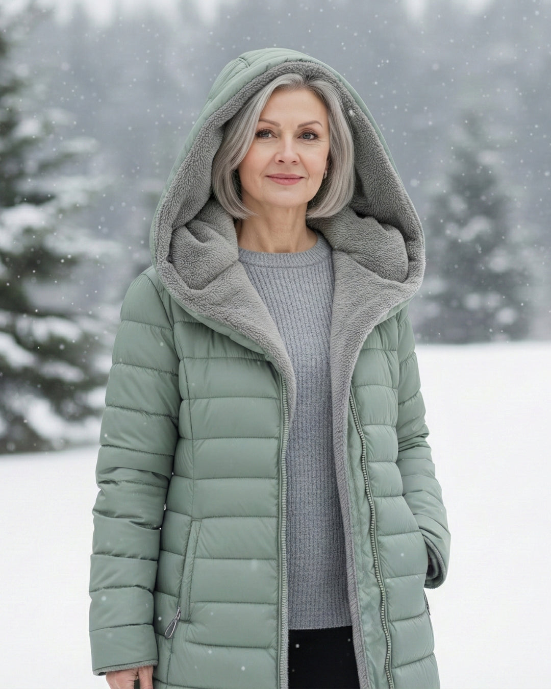 Grace - Warm Fleece Puffer Jacket