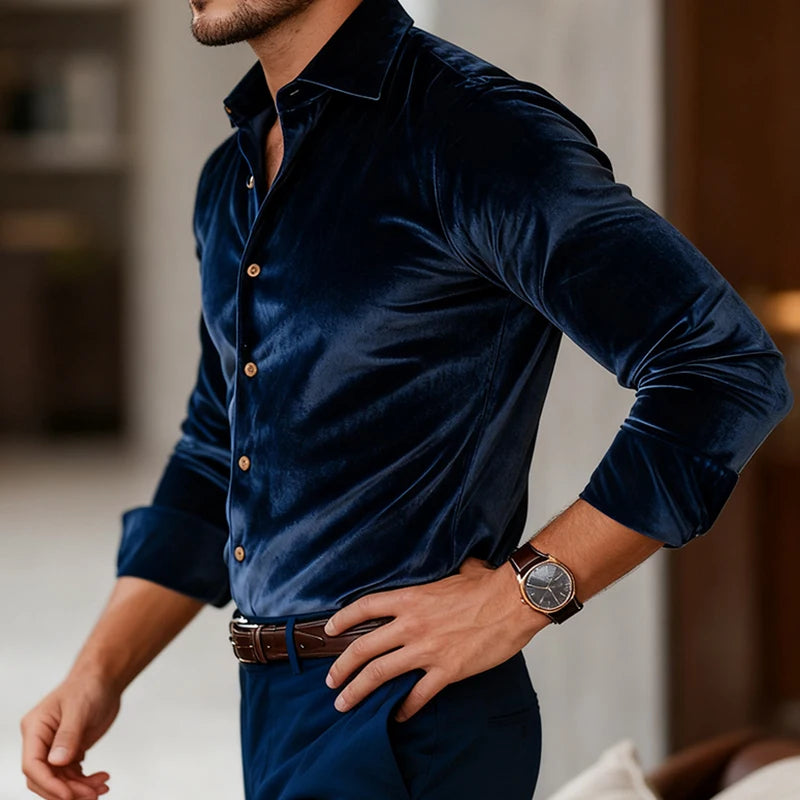 Imperial Velvet Dress Shirt