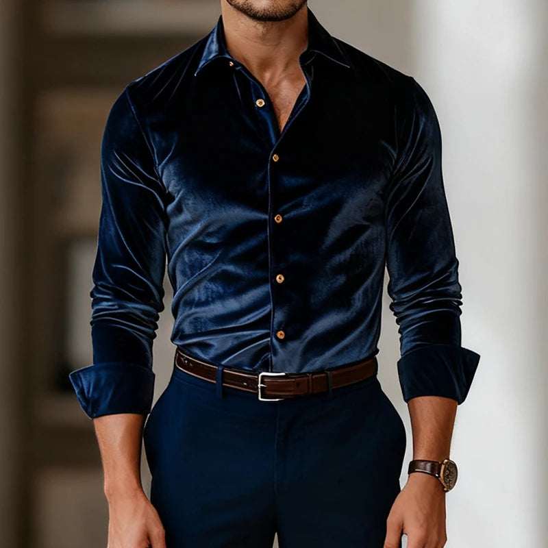 Imperial Velvet Dress Shirt