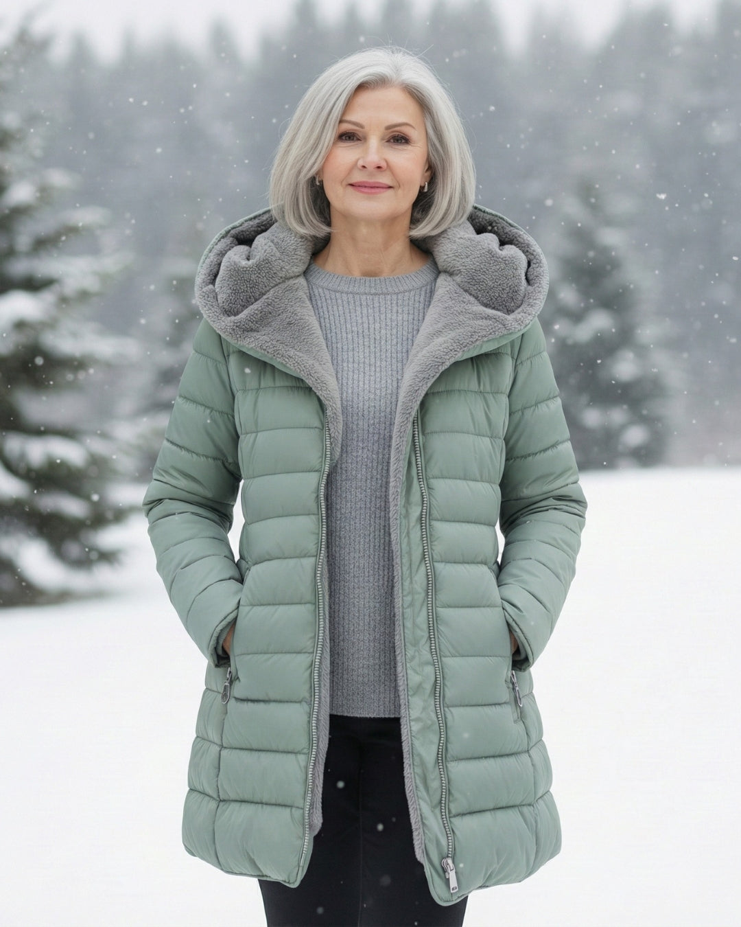 Grace - Warm Fleece Puffer Jacket