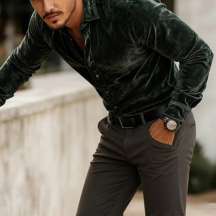 Imperial Velvet Dress Shirt