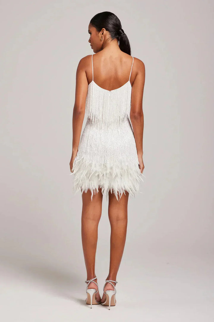 Alicia | Feather Mini Dress