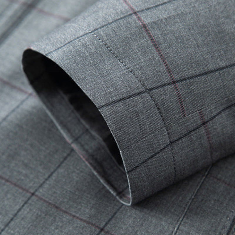 Architectural Check Collar Jacket