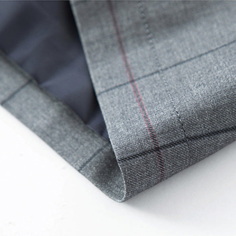 Architectural Check Collar Jacket