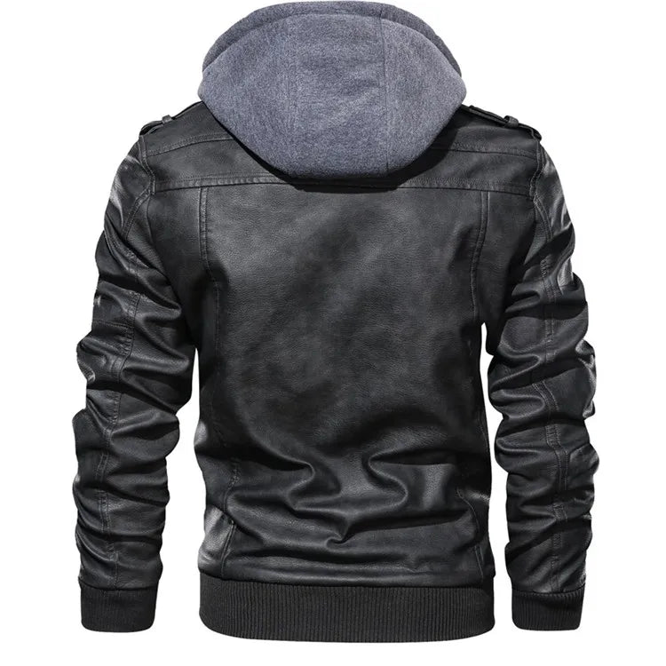 The Renegade Hooded Leather Jacket