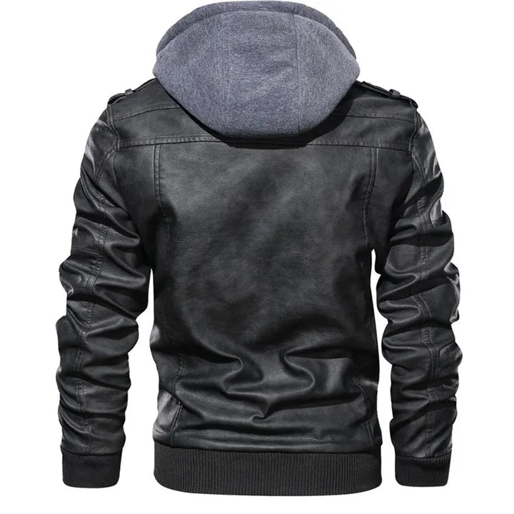 The Renegade Hooded Leather Jacket