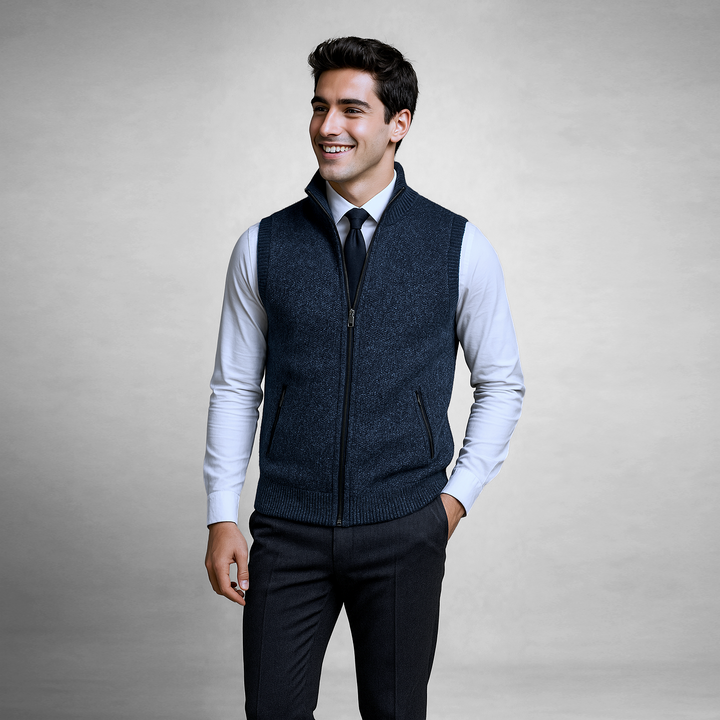 The Brompton Zip Sweater Vest