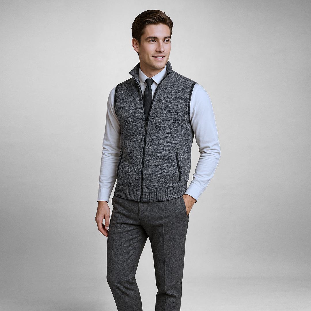 The Brompton Zip Sweater Vest