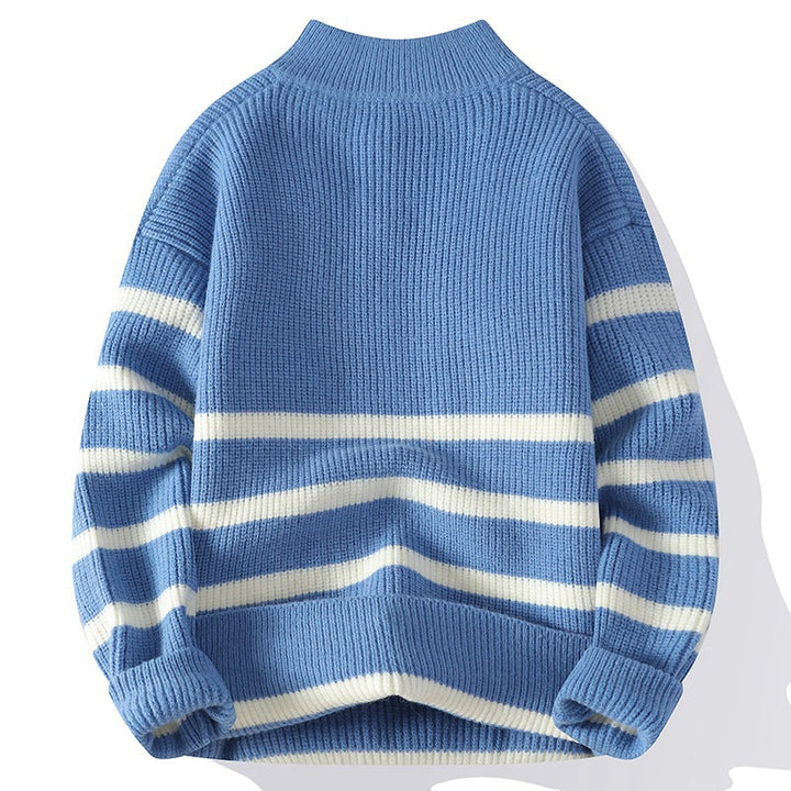 Coastal Inspired Quarter-Zip Pullover