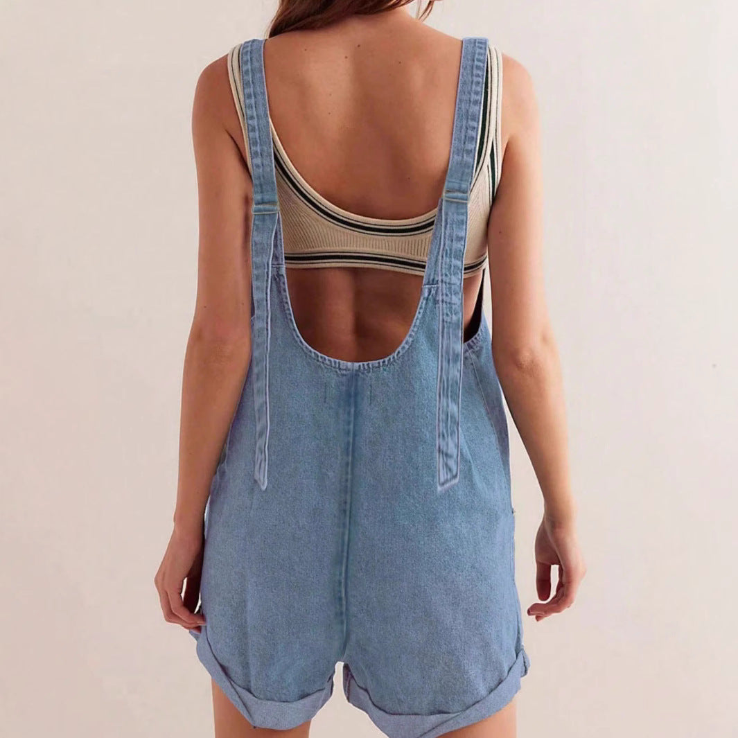 PETRA™ - Casual Overall Sleeveless Romper
