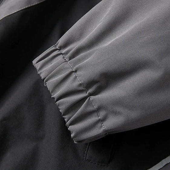 Geometric Colorblock Windbreaker