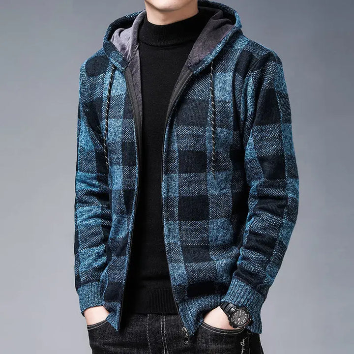The Marcellin Plaid Knit Jacket