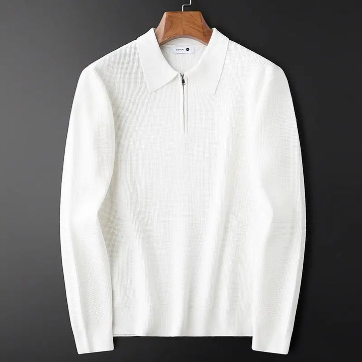 Heritage Ribbed Merino Half-Zip Pullover