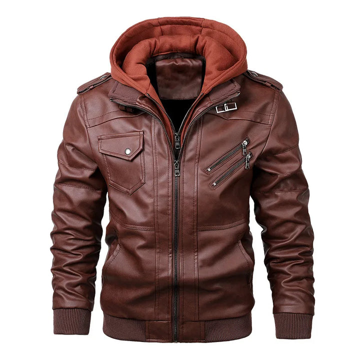 The Renegade Hooded Leather Jacket