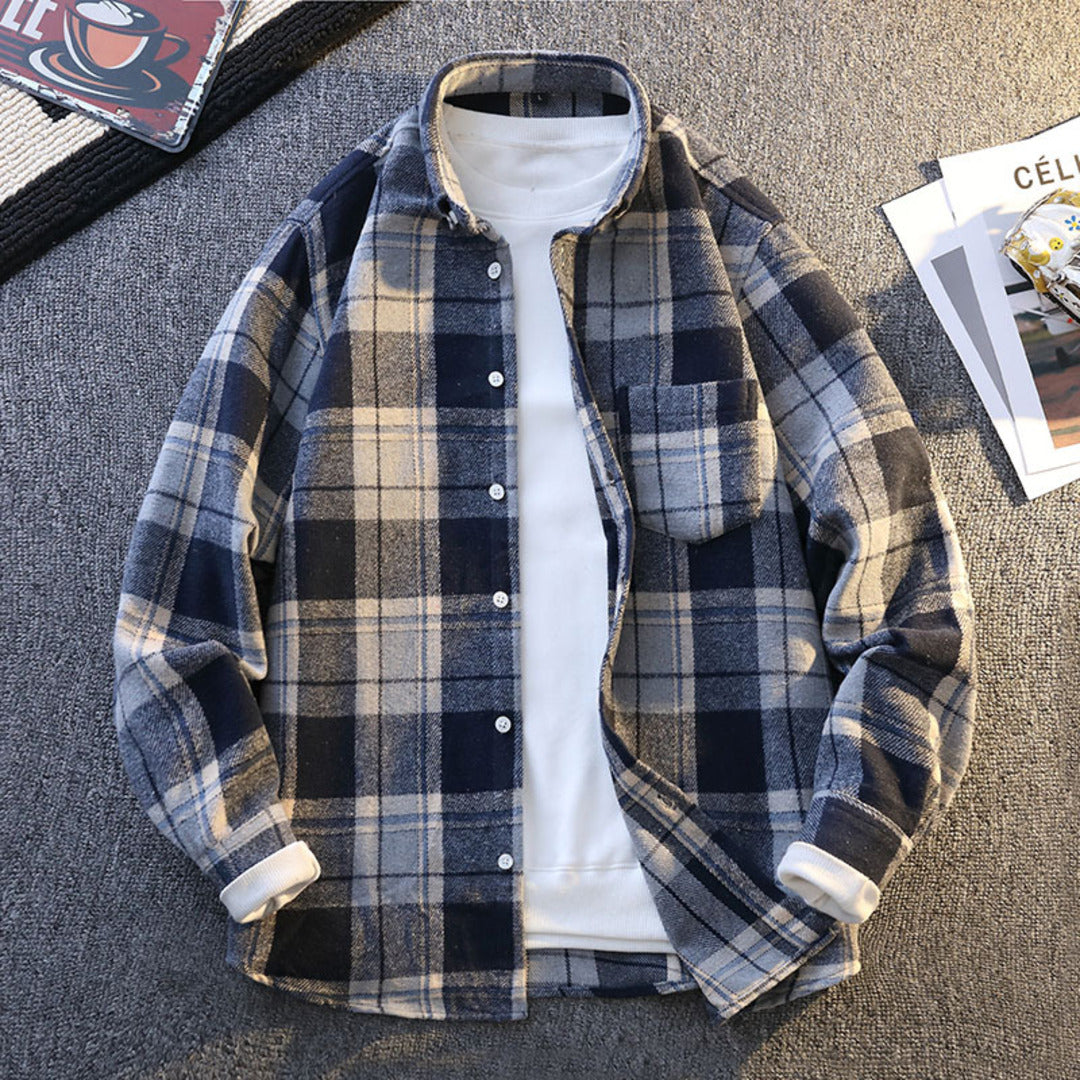 Cashmere-Blend Lumber Jacket