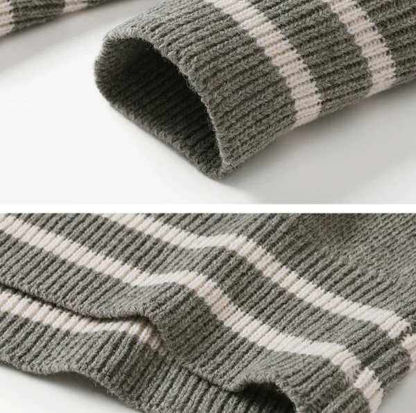 The Kingsley Striped Trim Cardigan