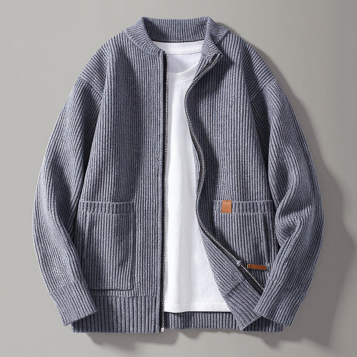 The Winslow Corded Zip Cardigan