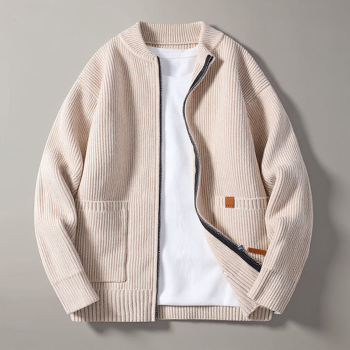 The Winslow Corded Zip Cardigan