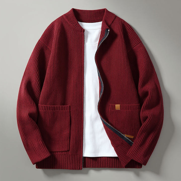 The Winslow Corded Zip Cardigan