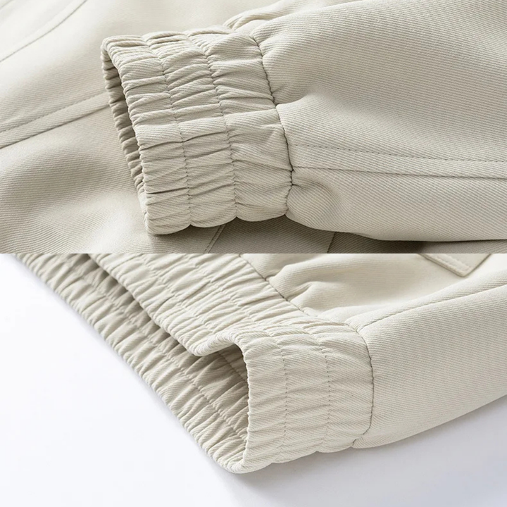 Oversized Bomber Jacket with Plaid Hood