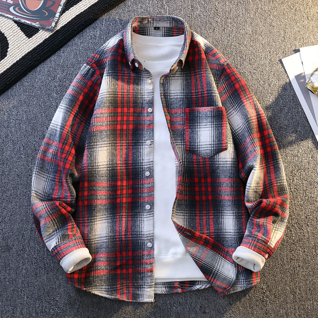 Cashmere-Blend Lumber Jacket