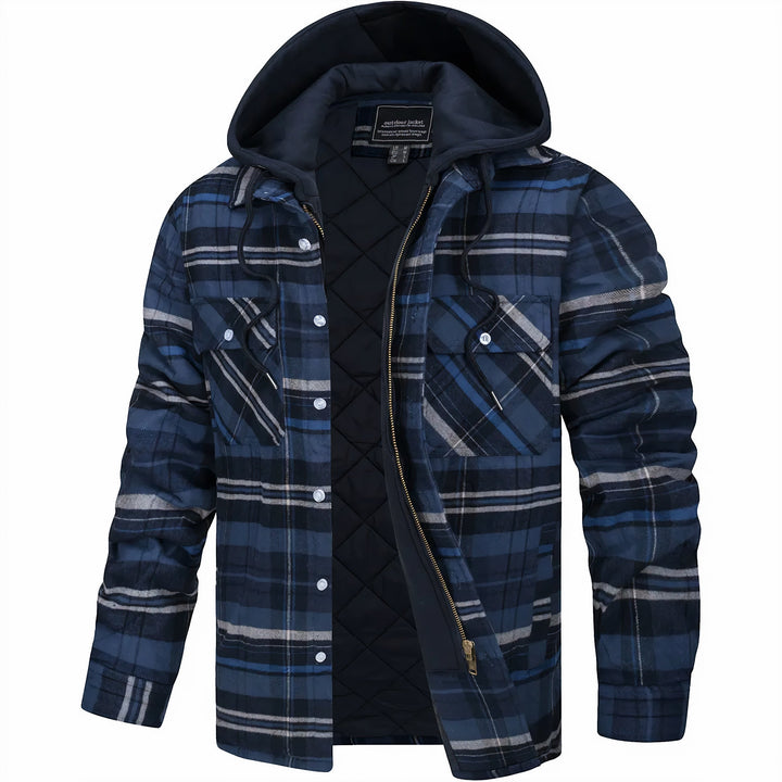 Hooded Flannel Jacket